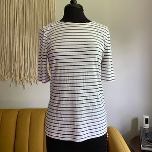 A New Day Half-Sleeve Scoop Back Blouse